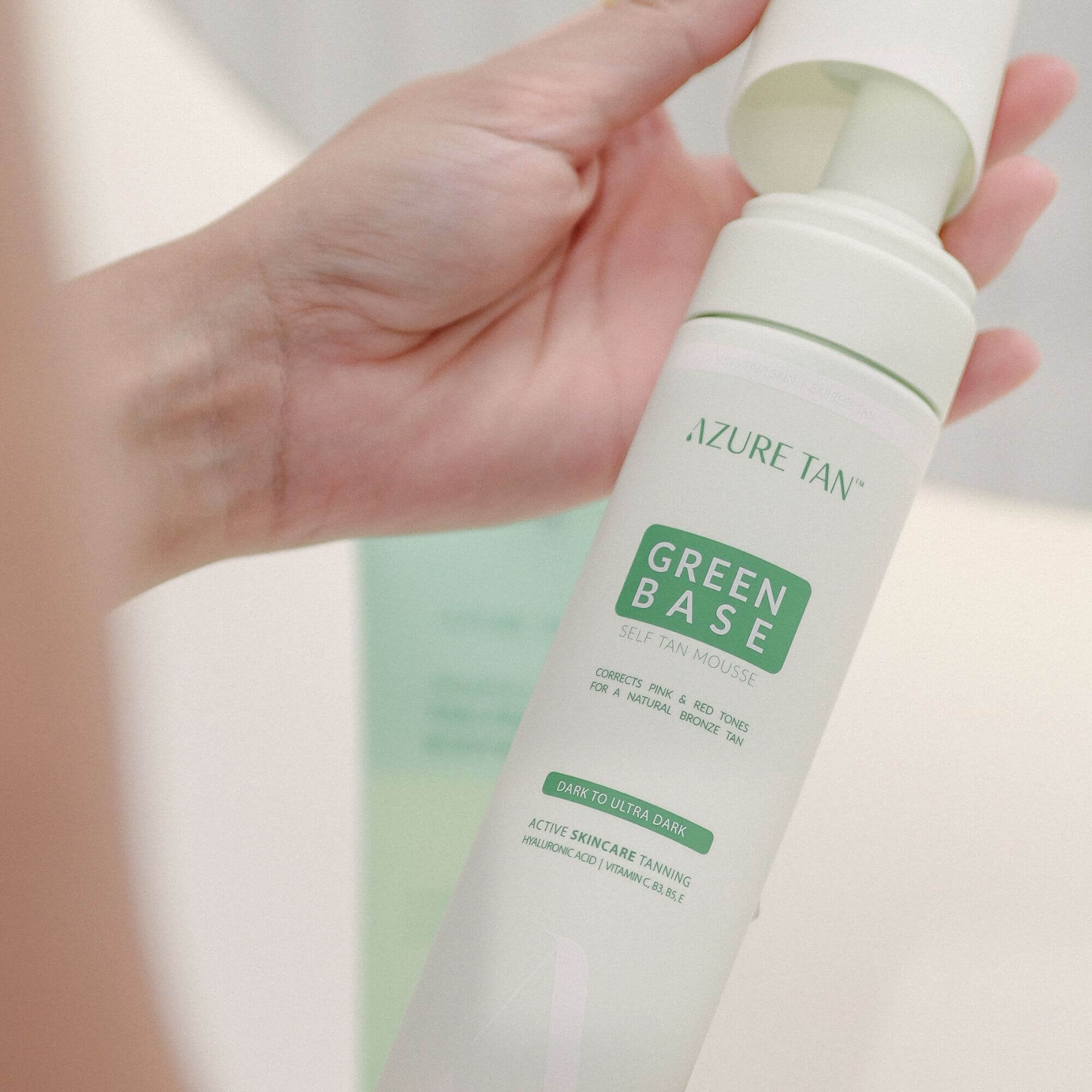 24 pianka opalająca Azure Tan zielona baza dark do ultra dark